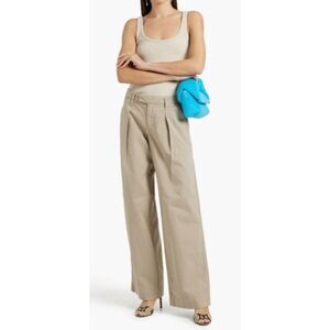 Slvrlake Lola Cotton Twill Wide Leg Pants NWT Sz. 32W